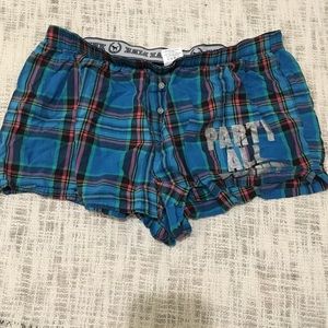 Pink Victoria Secret size medium shorts blue